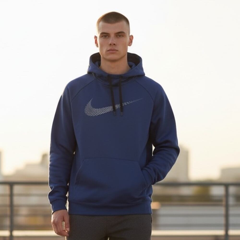 NIKE Men’s Large Blue Performance Hoodie Sweatshirt
